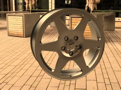 Mercedes-Benz  WHEEL PACKAGE Low-poly 3D model