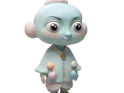 Mystical Beings Character Set 3D print model