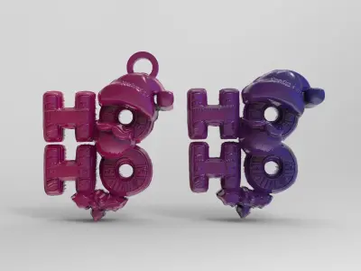 marrychristmas hohoho 3dmodel 3D print model