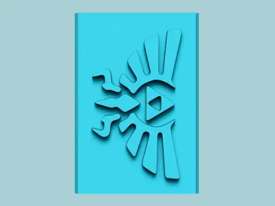 Stamp 102 - Zelda Icon - Fondant Decoration Maker Toy 3D print model