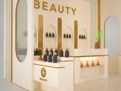 Exhibition Stand Stall Booth - K0010776 3D model