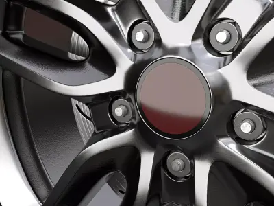 c rim tire 3D model