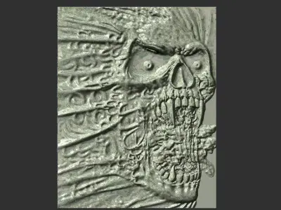 devil skull 3D print model