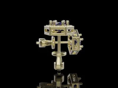 Earrings 007 3D print model