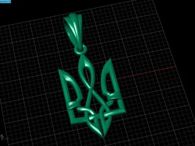 Ukrainian Trident 3D print model