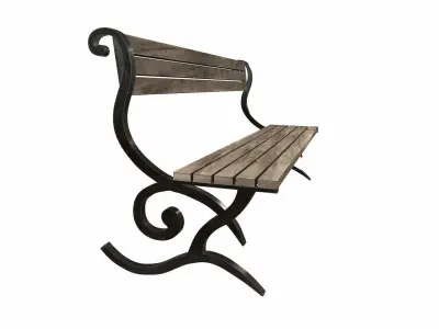 Street bench Free 3D model