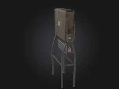 Old Industrial Water Dispenser  Echoes of Factory Life 3D model