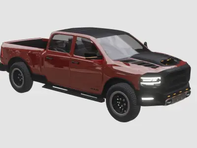 Dodge RAM  TRX 2021 Low-poly 3D model
