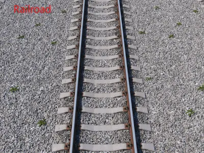Ultra realistic Railroad 3D model