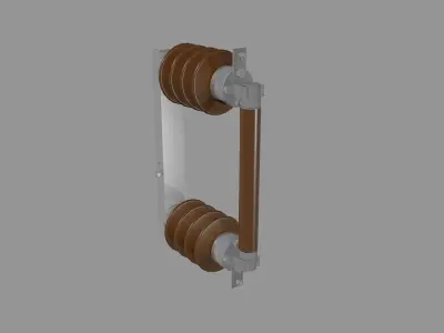Medium voltage fuse for vertical mounting Free 3D model