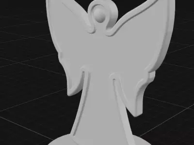 Angel ornament 3D print model