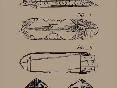Jabba The Hutt  Sail Barge Ship 3D model 3D print model