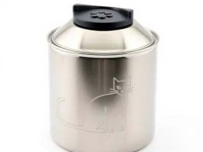 Elegant Cat Feast Canister model pack Low-poly 3D model