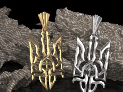 Ukrainian Trident 3D print model