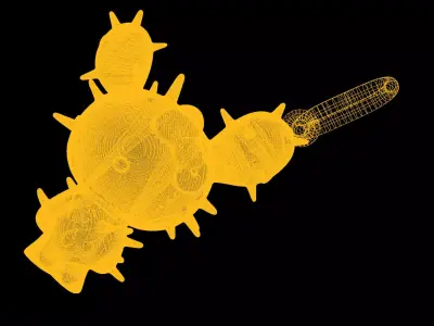 Doll pendant charms - one inch pendant 3D print model