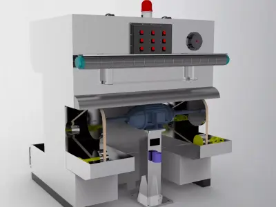 Wet dust removal machine  3D model