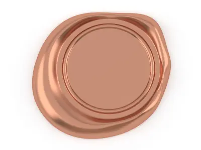 Wax seal Copper 3D model