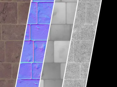Stone Wall Materials 69- Decorative Stone Sbsar Pbr 4k Seamless Texture
