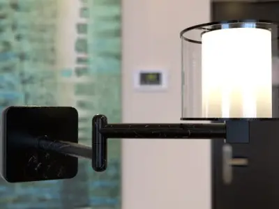 Low poly lamp model decoration furniture model 3d blender Free low-poly 3D model