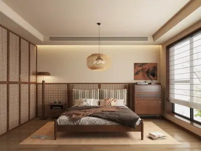 Bedroom interior scenes 3D model