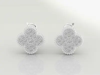VC Earrings With gems 3D print model