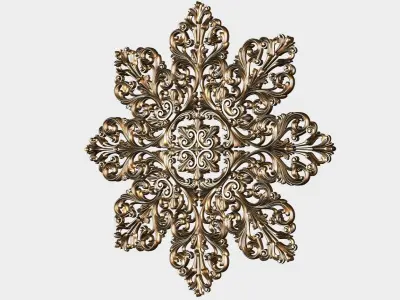 Carved decor for cnc 49 3D model
