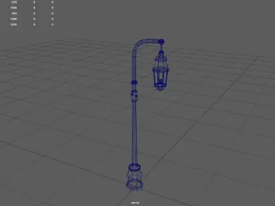 Light Pole Free low-poly 3D model