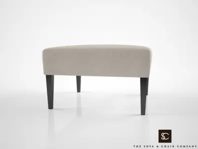 The Sofa and Chair Company Chester Ottoman 3D model