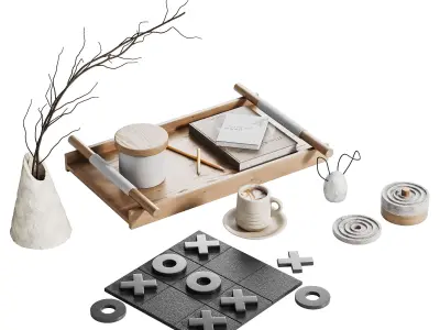 Decorative SET 01 3D model