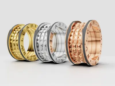  Bvlgari Ring 3D print model E 08 3D print model