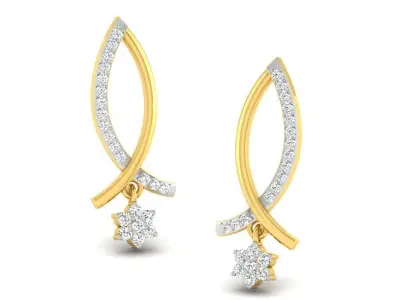 Diamond Earring 3D print model get