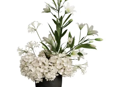 Flower In Vase 73 3D model