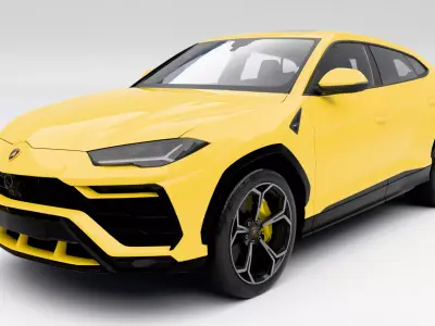 Lamborghini Urus 2019 Low-poly 3D model