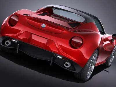 Alfa Romeo 4C Spider 2016 3D model