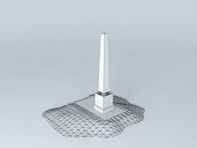 Riga monument "Glory to the liberators of Riga" Free 3D model