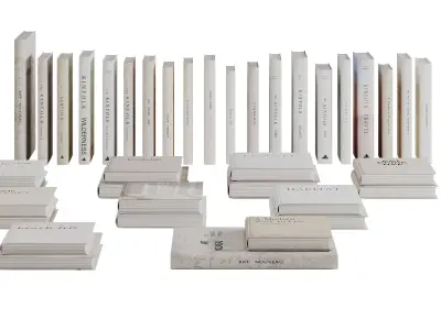 Book Set 01-Coffee Table Books 3D model