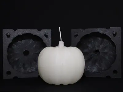 PUMPKIN CANDLE MOLD 3D print model