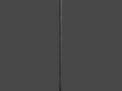 Streetlight light pole Low-poly 3D model