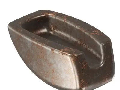 Rusty Motorcycle Fuel Tank 3D model