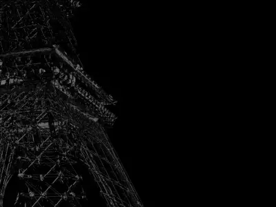 Eiffel Tower 3d design  Low-poly 3D model