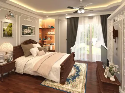 HOME CLASSIC STYLE INTERIOR Free 3D model
