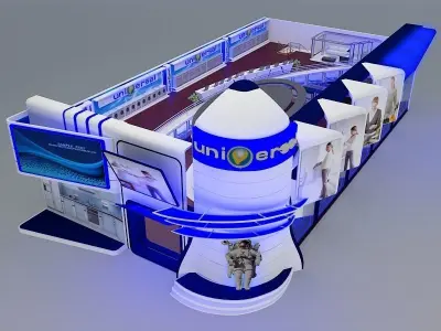 Fair Tent exhibition a368 3D model