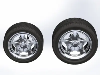 Custom wheels Schott Velocity for your scale model 3D print model