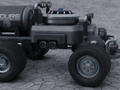 Sci-Fi Rover 3D model