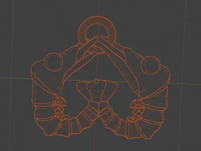 Shrimp Lovers Heart Posture Check Meme MULTICOLOR supportless 3D print model