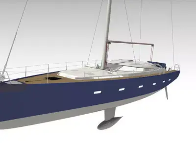 Yacht boat 3D model