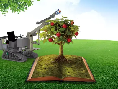 Apple picking concept car 3D model