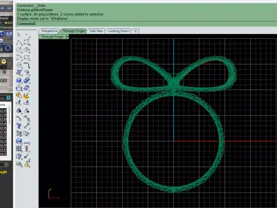 Bow tie ring 3D print model