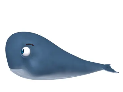 Whale head 3D model