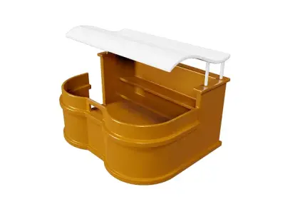 Spectacular Stall Low-poly 3D model